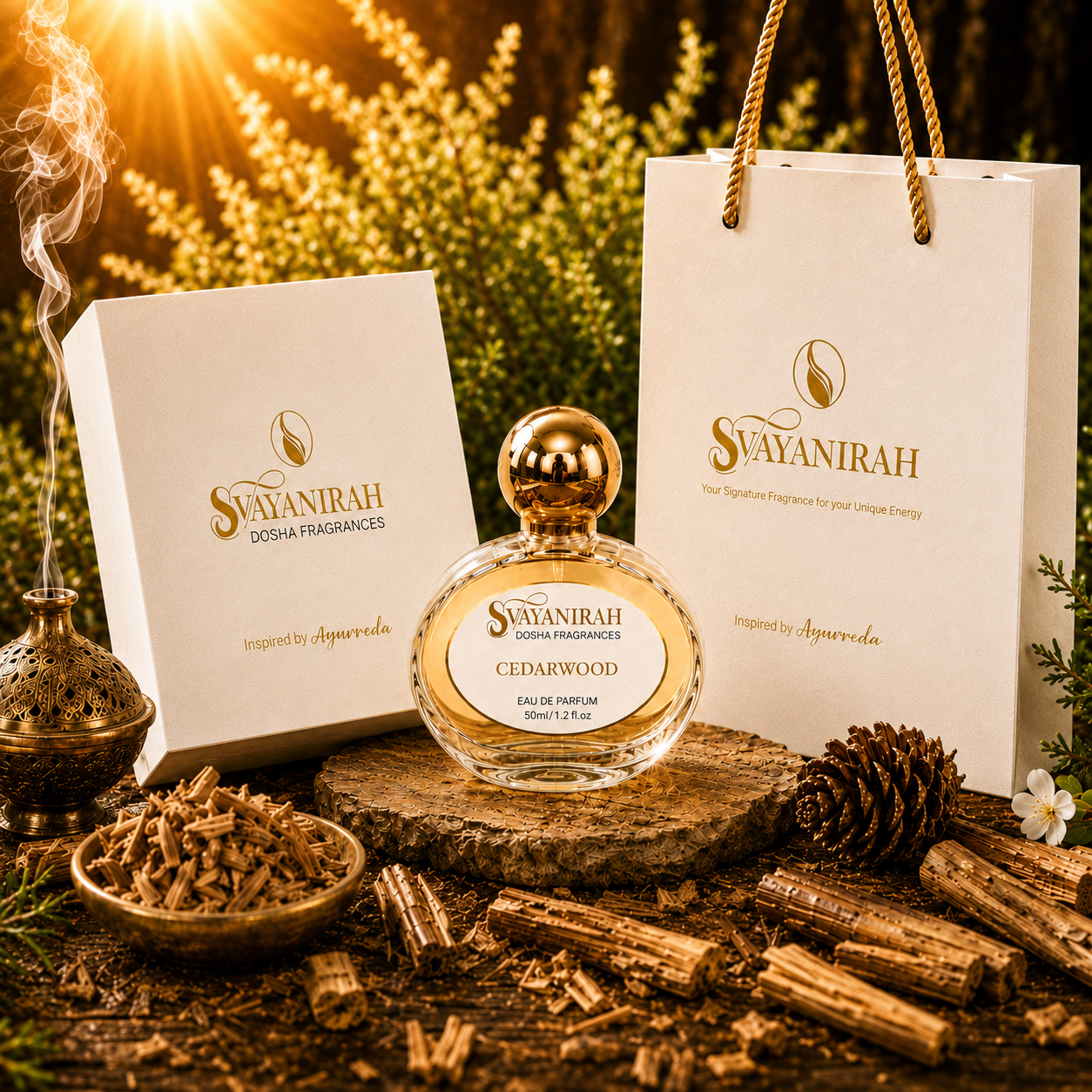 SvayaNirah CEDARWOOD Dosha Fragrance 50ml
